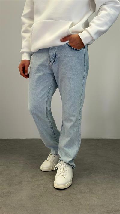 BAGGY YIKAMALI JEAN BUZ MAVİ