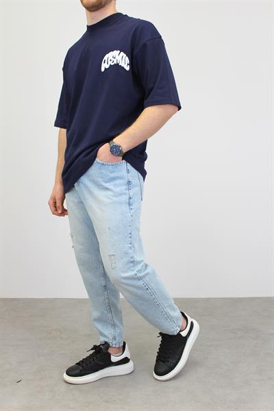 BUZ MAVİSİ YIKAMALI BOYFRİEND JEAN 