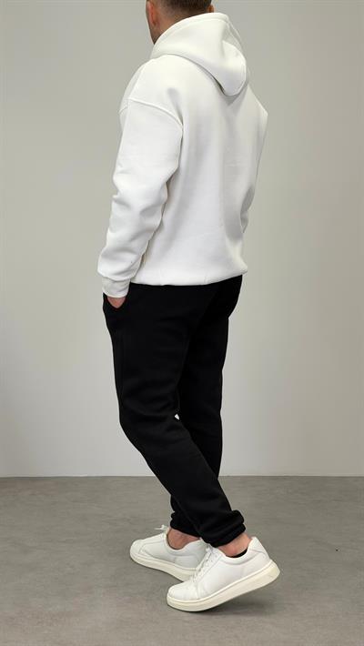 KAPŞONLU SWEATSHIRT BEYAZ