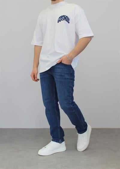 KOYU MAVİ YIKAMALI REGULAR JEAN