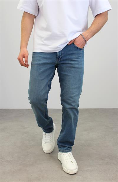 MAVİ YIKAMALI REGULAR JEAN