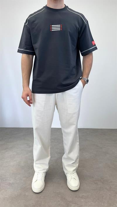 OVERSIZE 22 BASKILI T-SHIRT FÜME