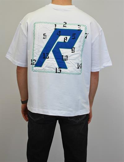 OVERSİZE R BASKILI T-SHIRT BEYAZ