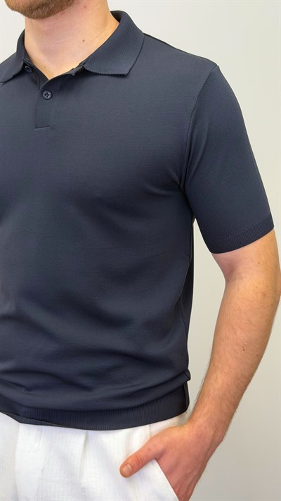 REGULAR POLO YAKA T-SHIRT LACİVERT