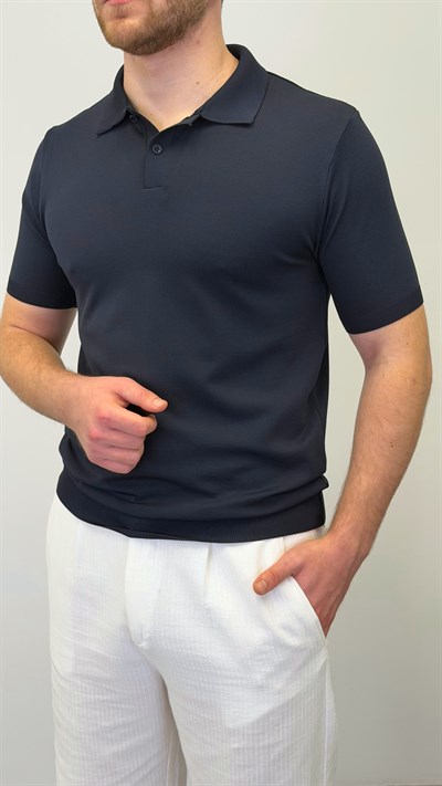 REGULAR POLO YAKA T-SHIRT LACİVERT