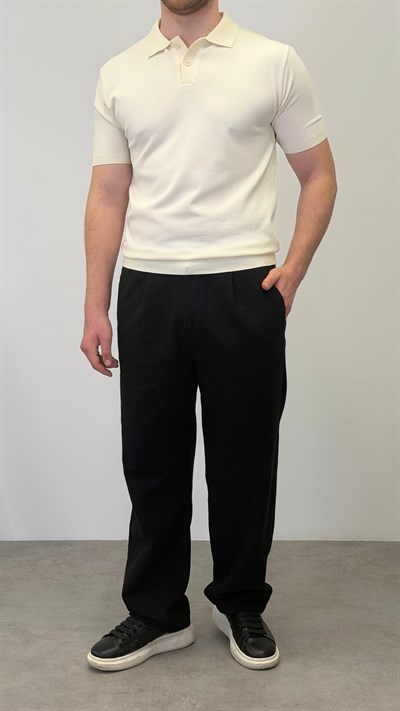 REGULAR POLO YAKA T-SHIRT SARI