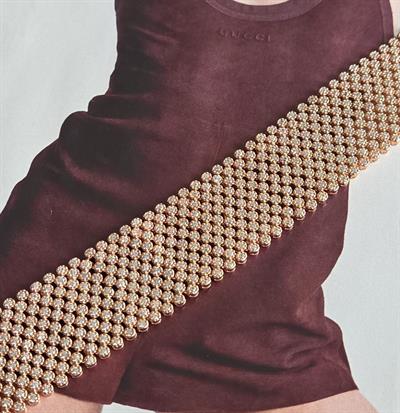11 SIRA TAŞLI RETRO ROSE  BİLEKLİK