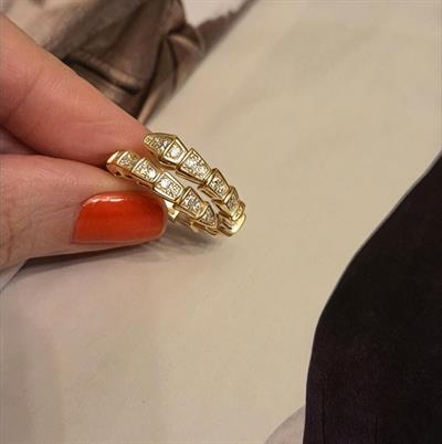 Seri İkili Sarmal Gold Yüzük