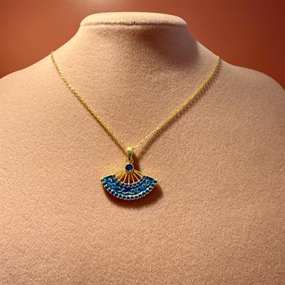 BLUE YELPAZE GOLD KOLYE