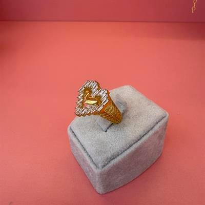 CARRIE HEART DIAMOND GOLD YÜZÜK