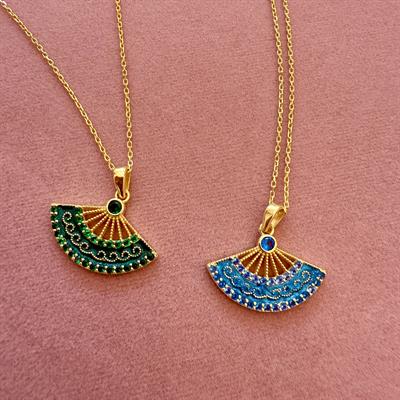 GREEN YELPAZE GOLD KOLYE