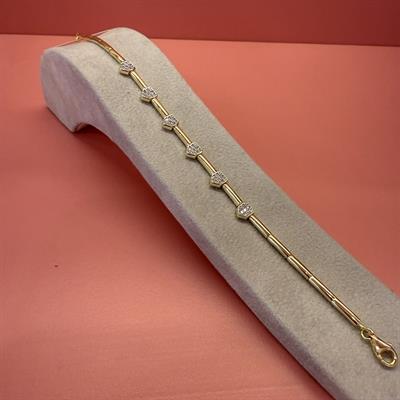 LORA TAŞLI GOLD BİLEKLİK