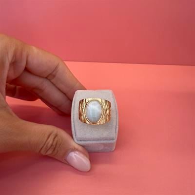 MOONSTONE VINTAGE GOLD YÜZÜK
