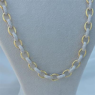 TAŞLI GOLD CHAİN KOLYE