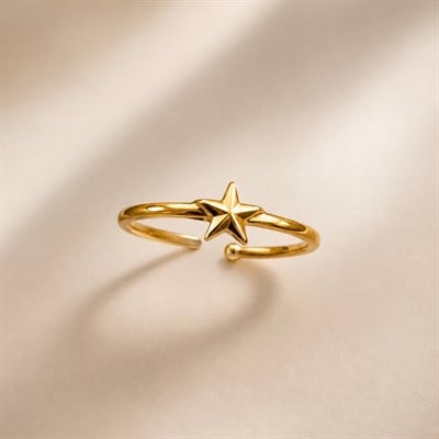 VELORA GOLD STAR RING