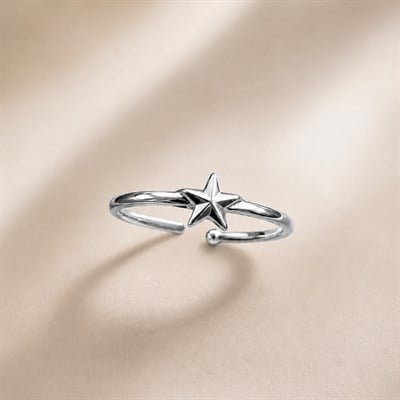 VELORA SILVER STAR RING