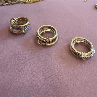 VENICE PINK DÖRTLÜ GOLD YÜZÜK
