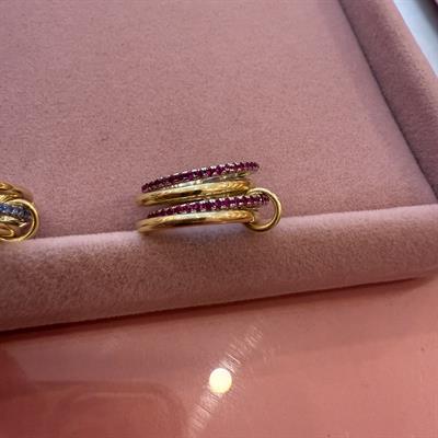 VENICE PINK DÖRTLÜ GOLD YÜZÜK