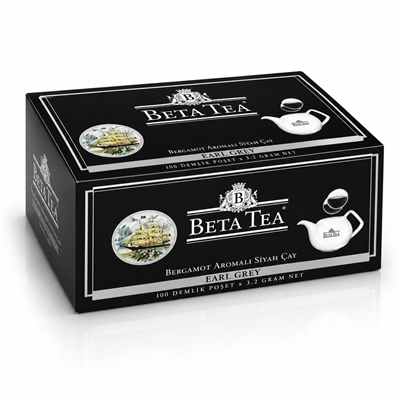 Beta Earl Grey Demlik Poşet 100 Adet (Bergamot - Tomurcuk Çayı)