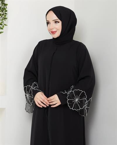 LİLYA NAKIŞ DETAYLI FERACE