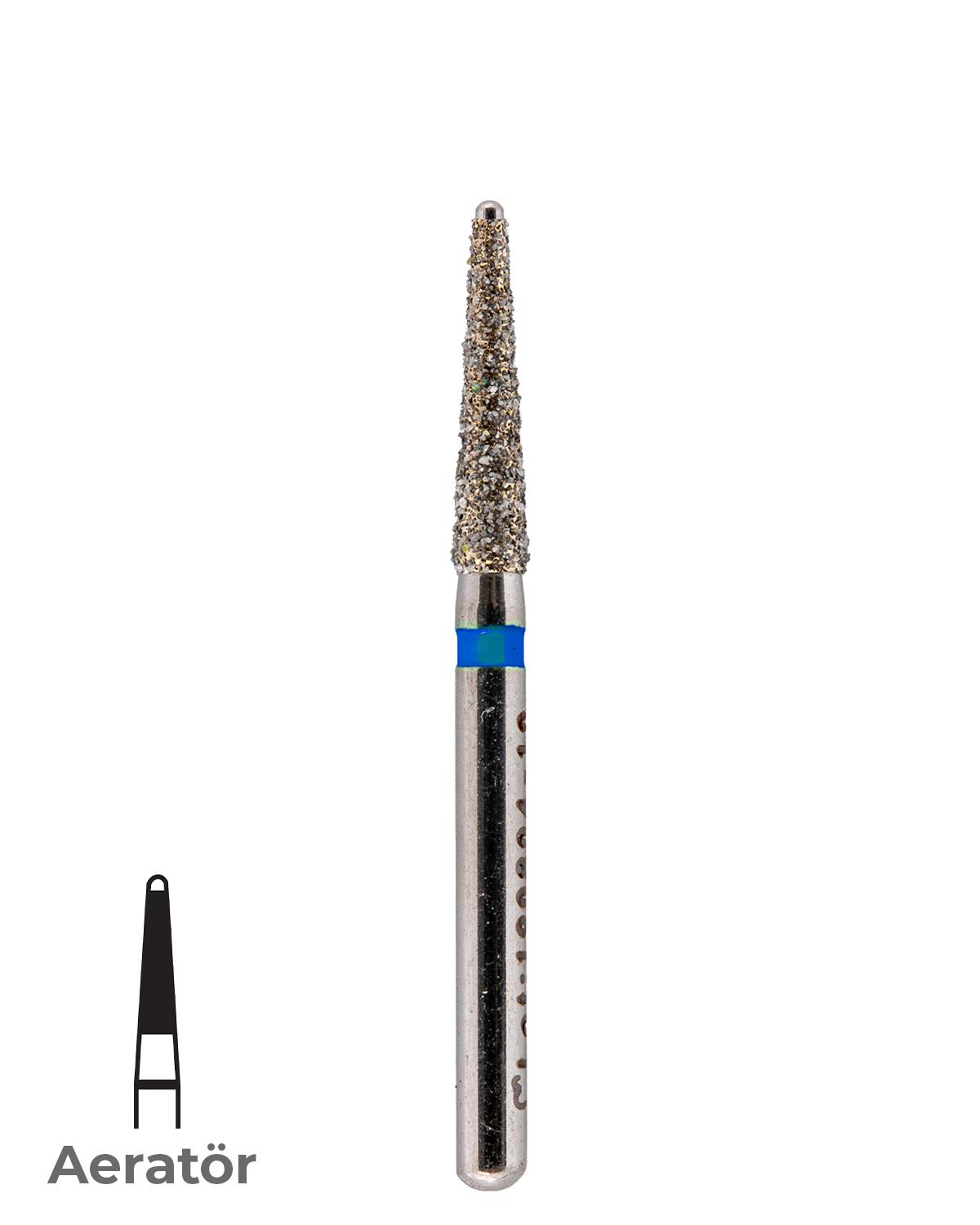 806314218Bos Aeratör Elmas Uç Elmassız Yuvarlak Bitim Konik Şemfır (Doku koruyucu) Frez