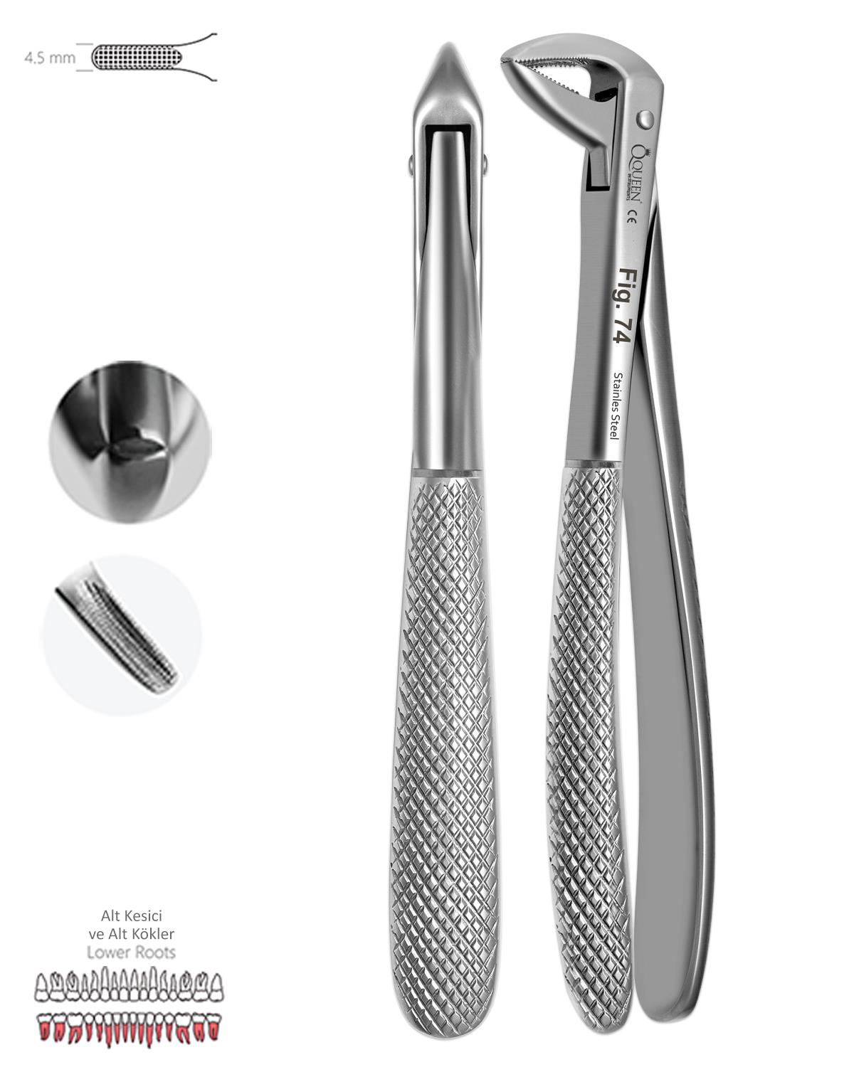 Alt Kök Davyesi Fig. 74 4,5mm 14,5cm