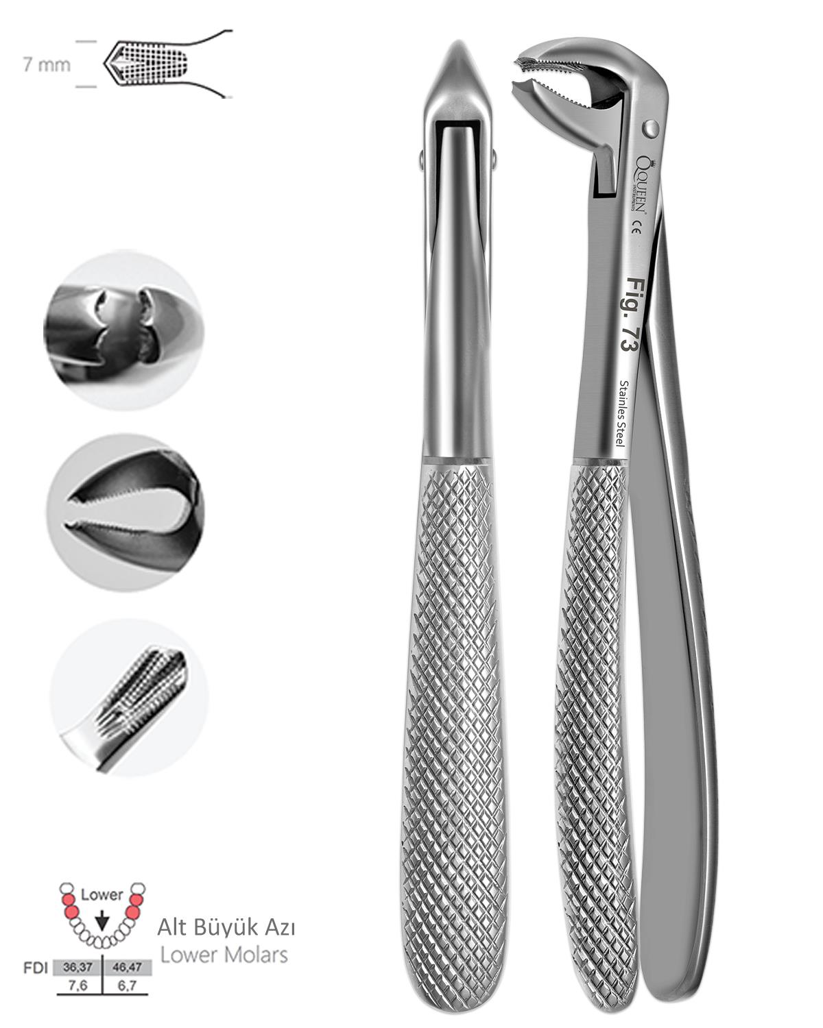 Alt Molar Davyesi Fig. 73 7mm 14,6cm