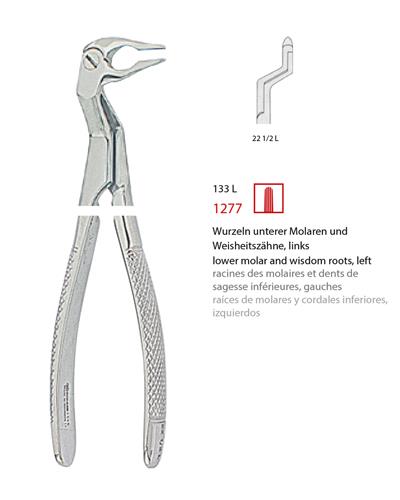 Alt Sol Molar ve Yirmi Yaş Köki Davyesi Fig. 133 L