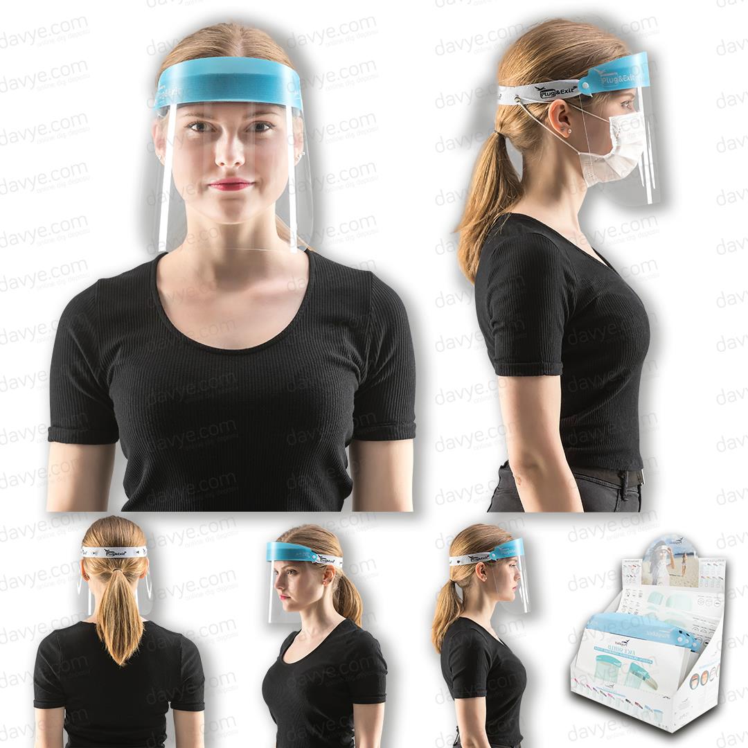 Antifog Face Shield Splash Protection Light Blue  1 Pcs