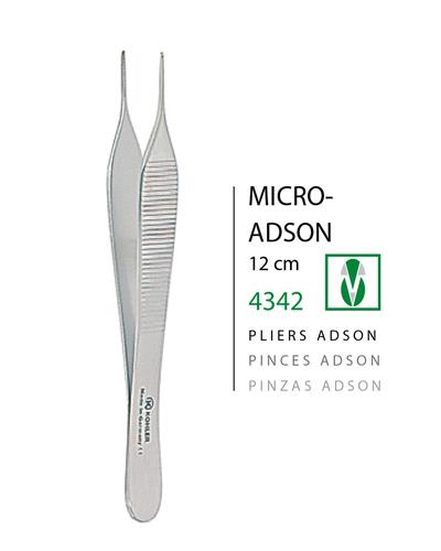Dişli Penset Micro-Adson 12cm