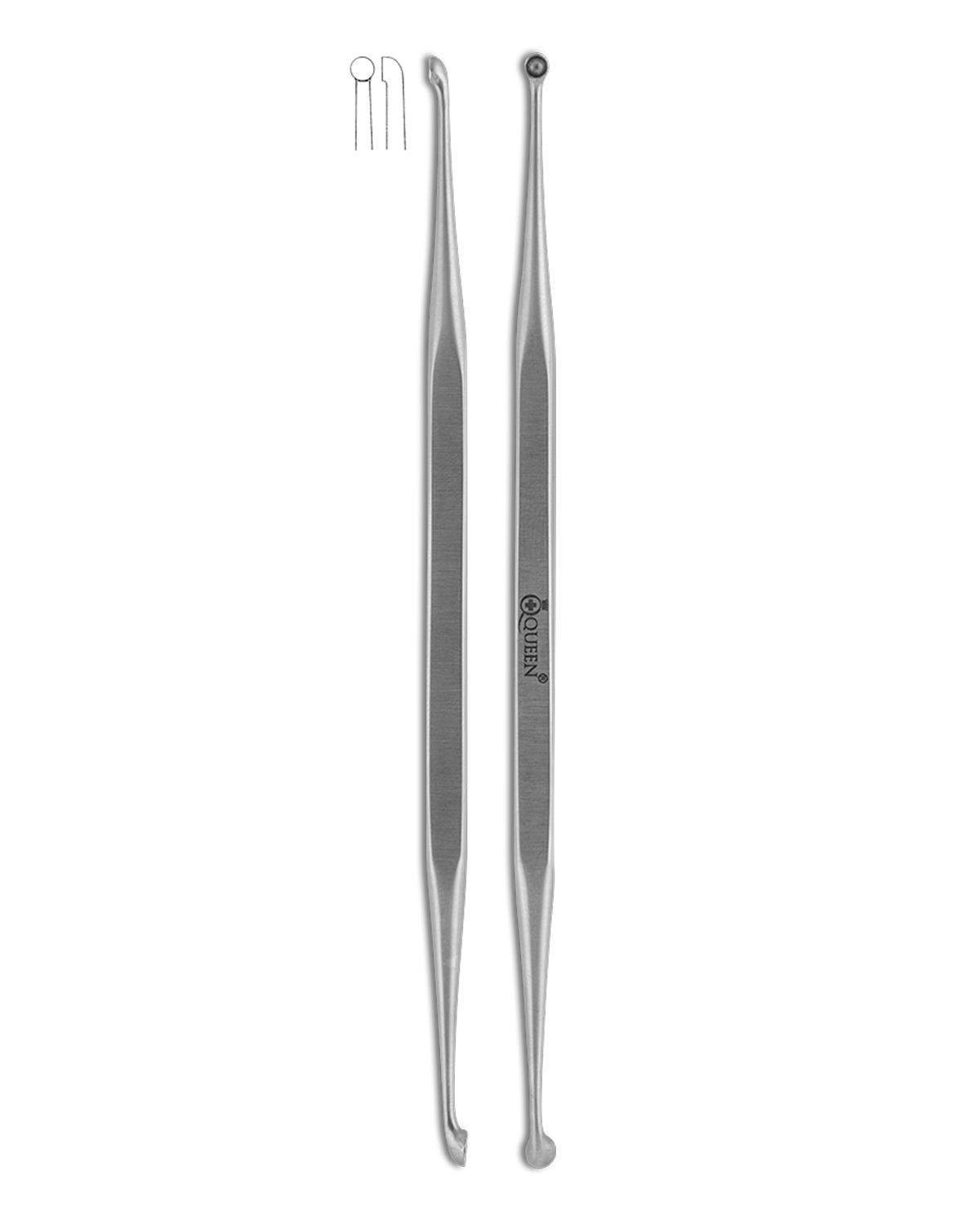 Doğrusal, Kaşık Cerrahi Küret Jensen 14cm