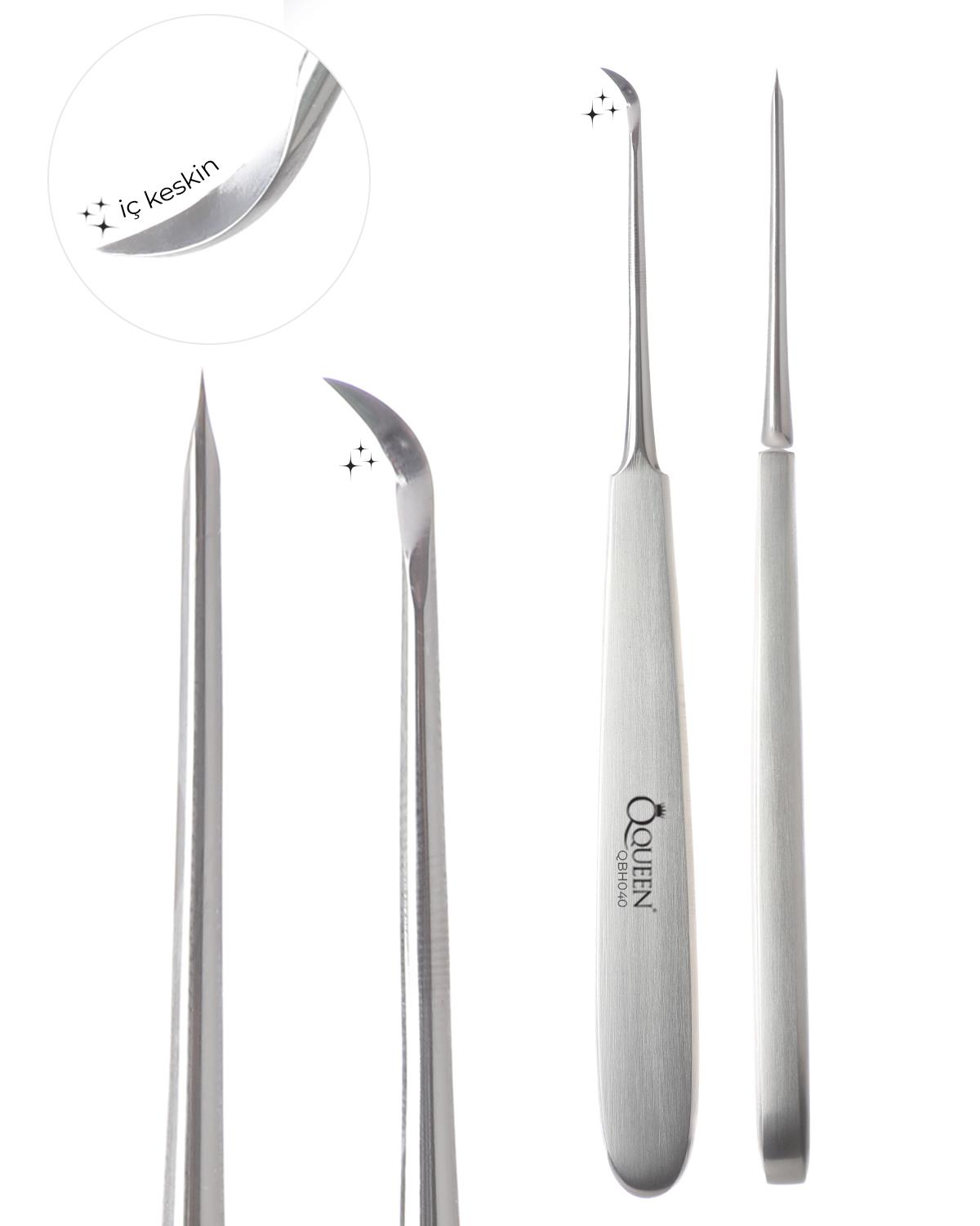 Doğrusal Orak İç Bıçaklı Bistüri 15cm