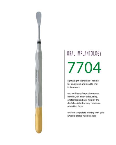 Doğrusal Oval Periost Elevatörü 10mm 17,5cm