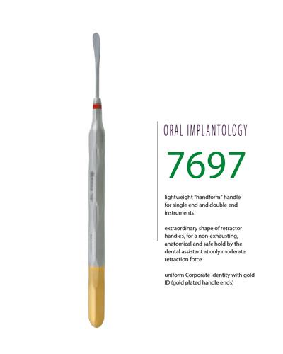 Doğrusal Oval Periost Elevatörü 6.4mm 17,5cm