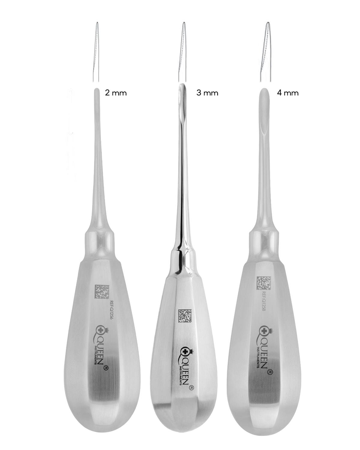 Düz Bien Elevatör Seti Bien 2/3/4mm 13cm 3 Parça/Pkt