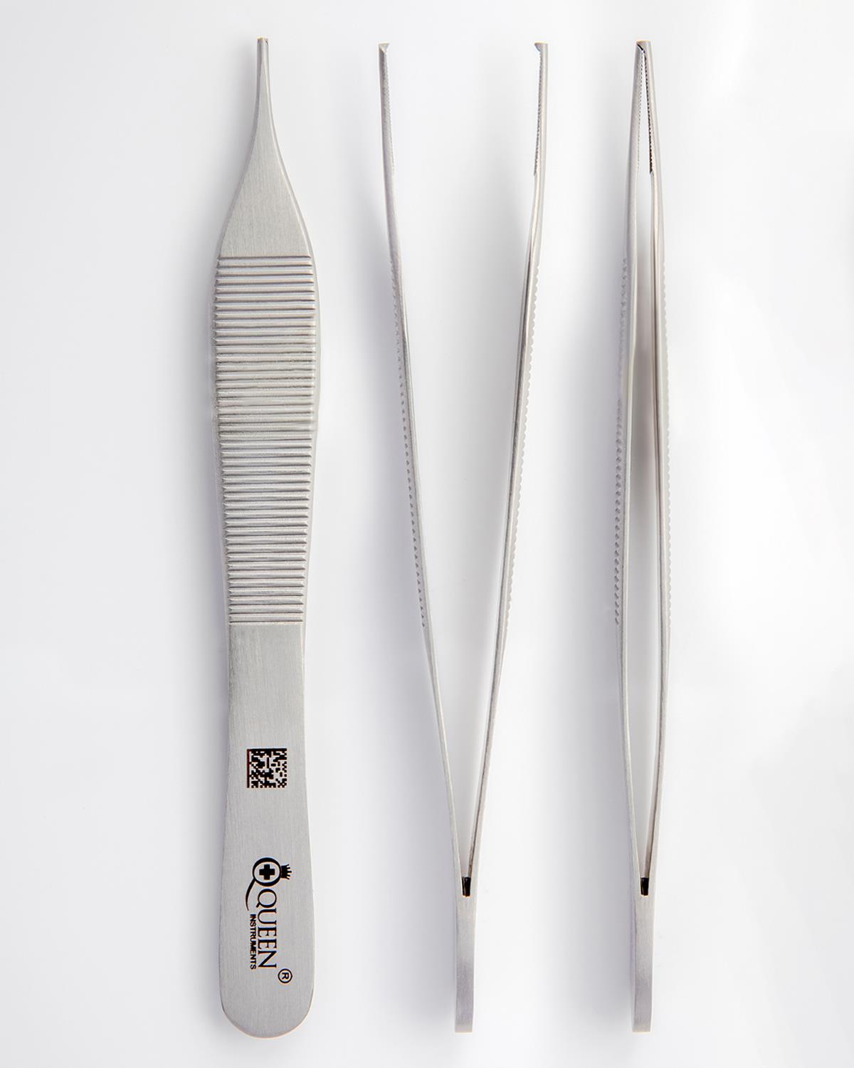Düz Dişli Penset Adson 12cm