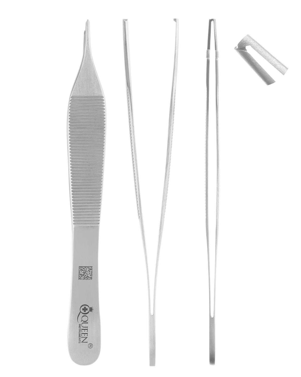 Düz Dişli Penset Adson 12cm