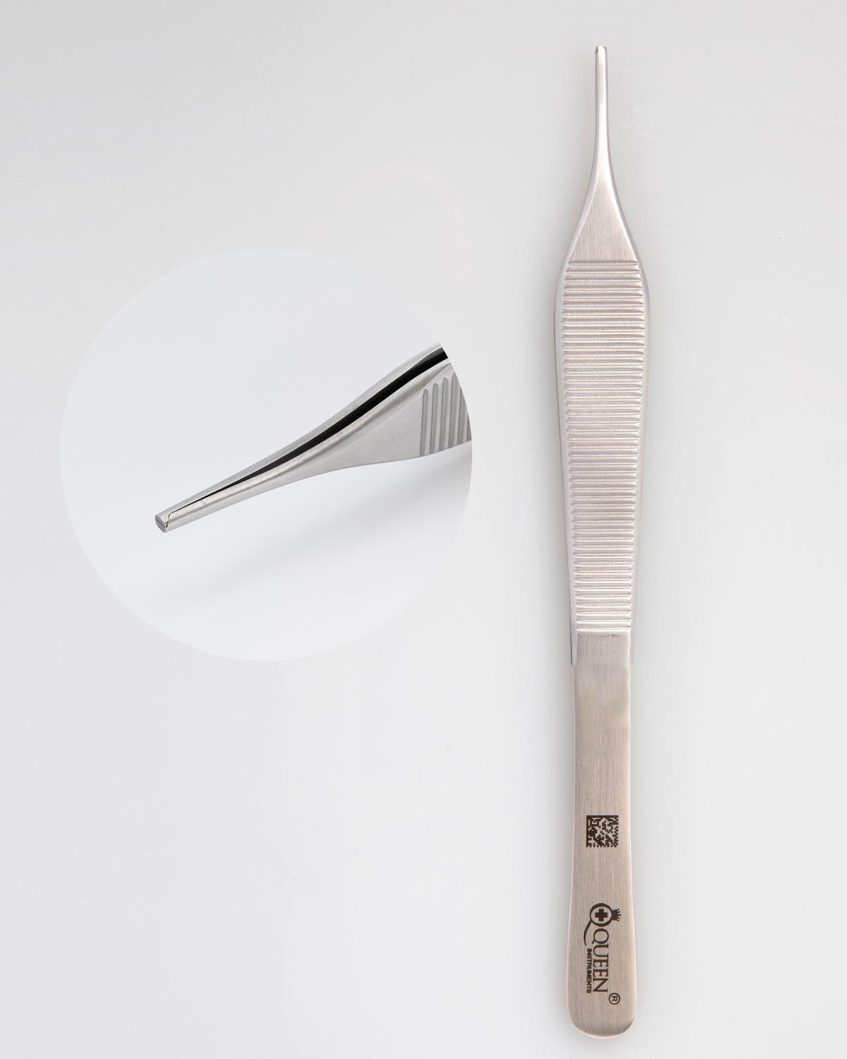 Düz Dişli Penset Adson 15cm