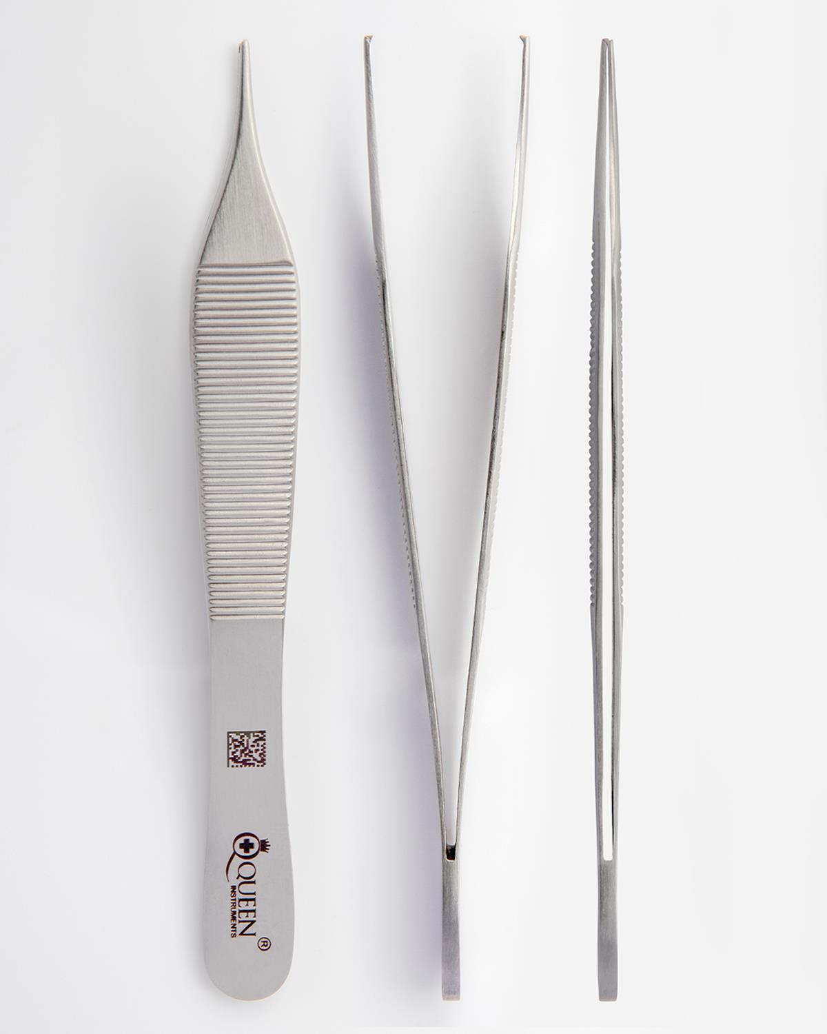 Düz Dişli Penset Micro-Adson 12cm