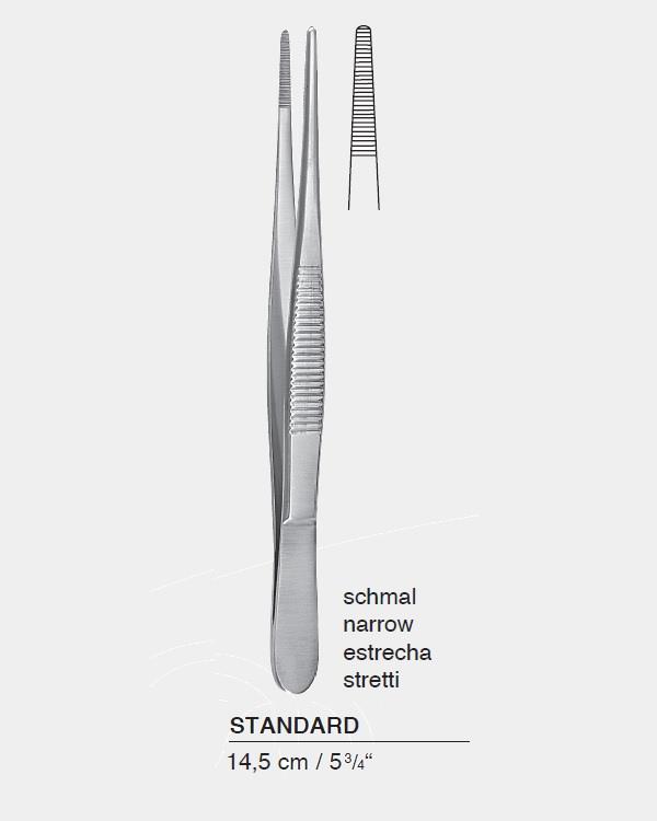 Düz Dişsiz Penset Standart 14cm