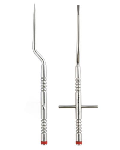 Düz L açılı Kron Ayırma Elevatörü 3,5mm 18cm