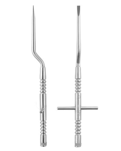 Düz L açılı Kron Ayırma Elevatörü 4,8mm 18cm