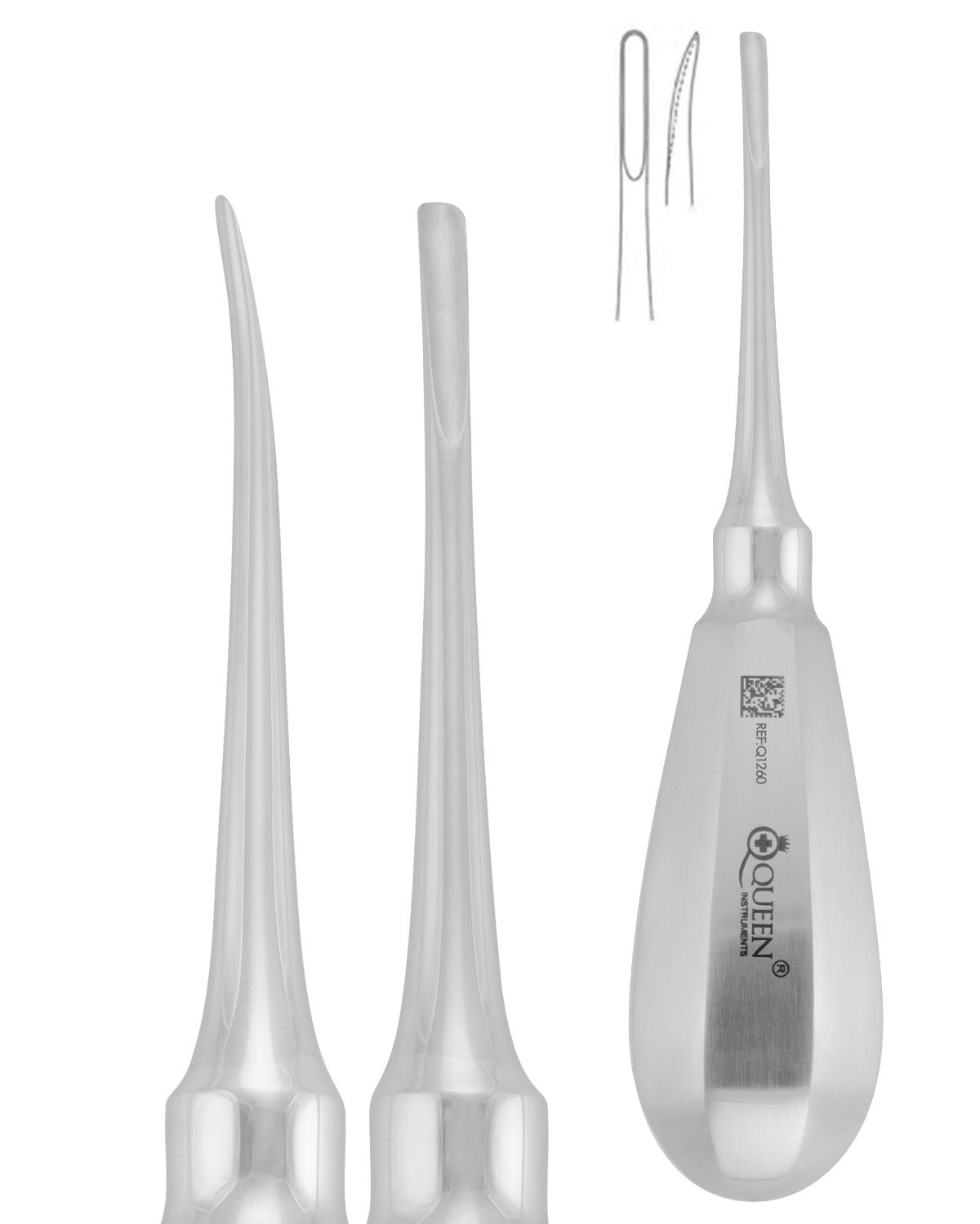 Eğri Bien Elevatör Bien Fig 1A 3mm 13cm