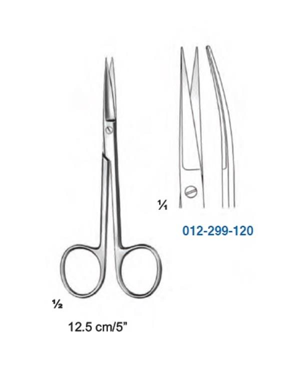 Eğri Cerrahi Makas 12cm