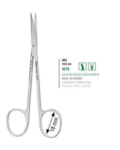 Eğri Cerrahi Makas Iris 10,5cm