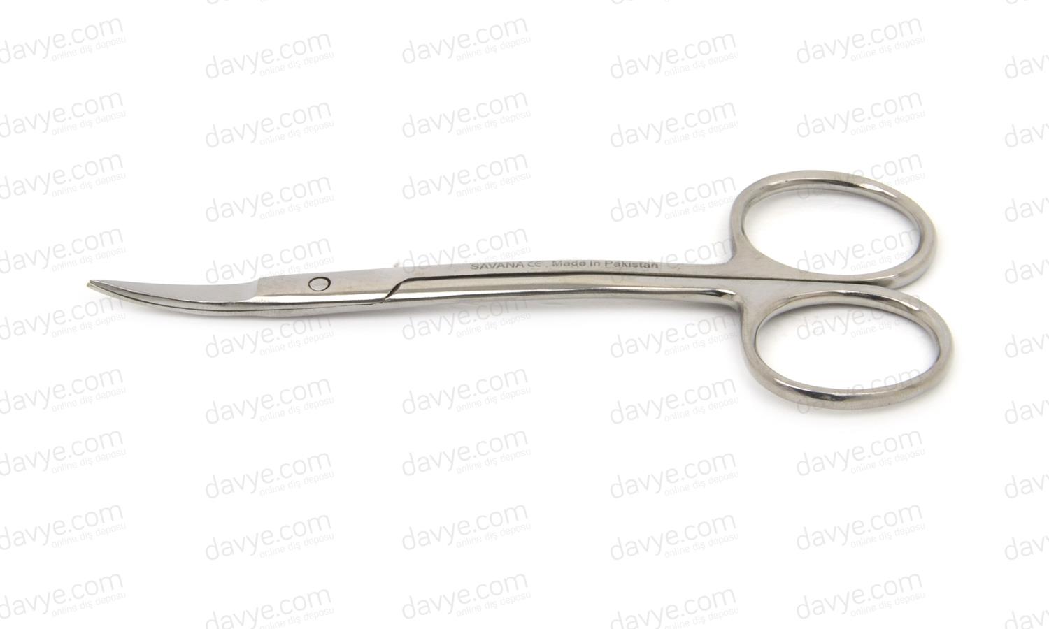 Eğri Cerrahi Makas Iris 11,5cm