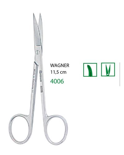 Eğri Cerrahi Makas Wagner 11,5cm