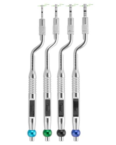 İç Bükey L açılı Osteotom Seti 2.5/3/3.5/4mm 17cm 4 Parça/Pkt
