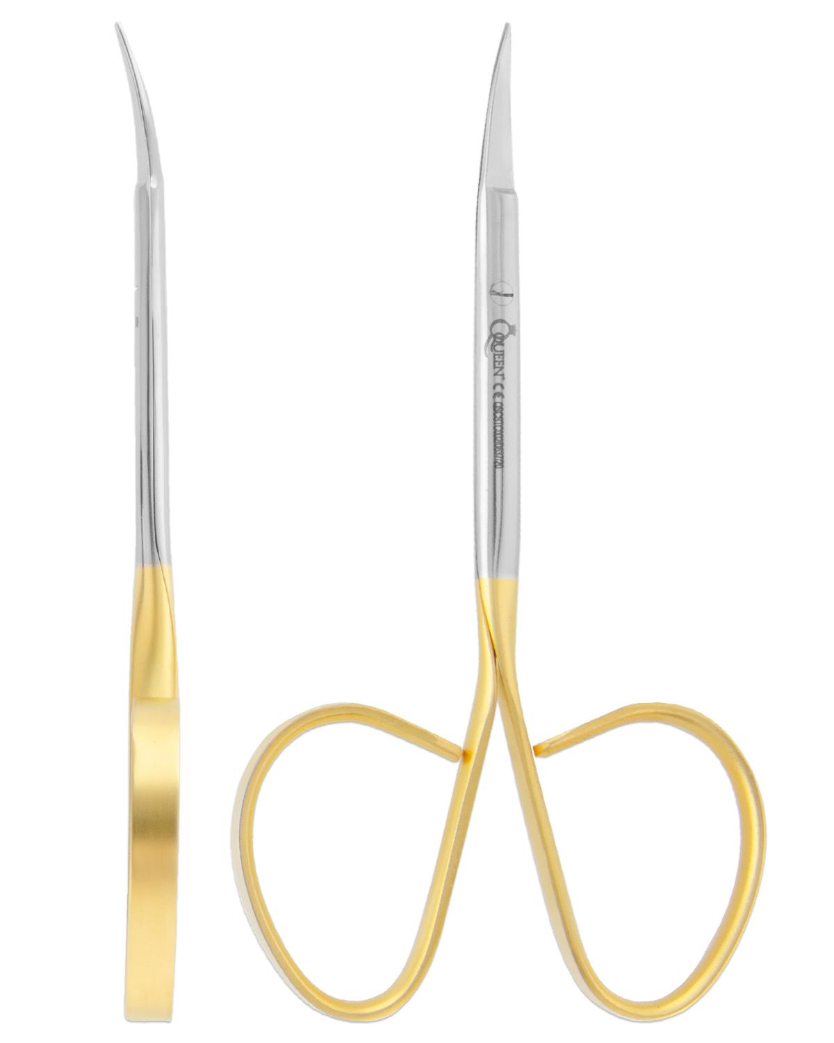 TC,Tungsten Carbide Eğri Cerrahi Makas Iris 11,5cm