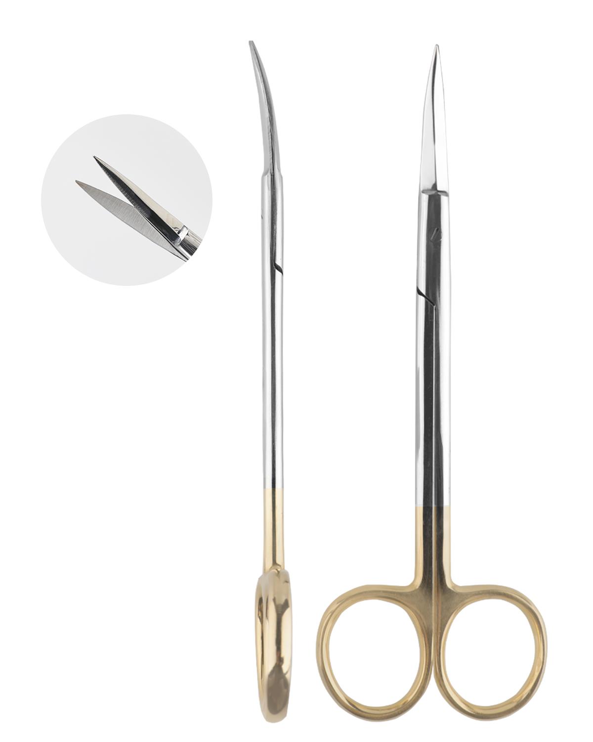 TC,Tungsten Carbide Eğri Cerrahi Makas Metzenbaum 15cm
